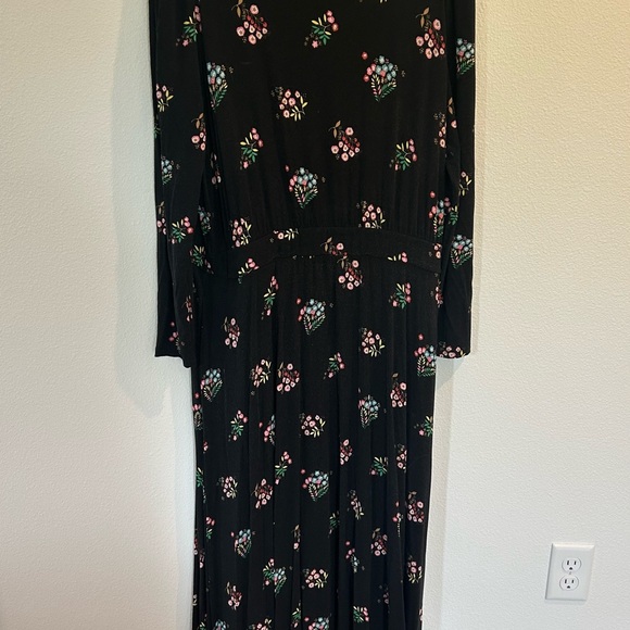 Bode. Floral Black Maxi Dress - Picture 1 of 2